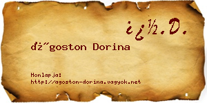 Ágoston Dorina névjegykártya